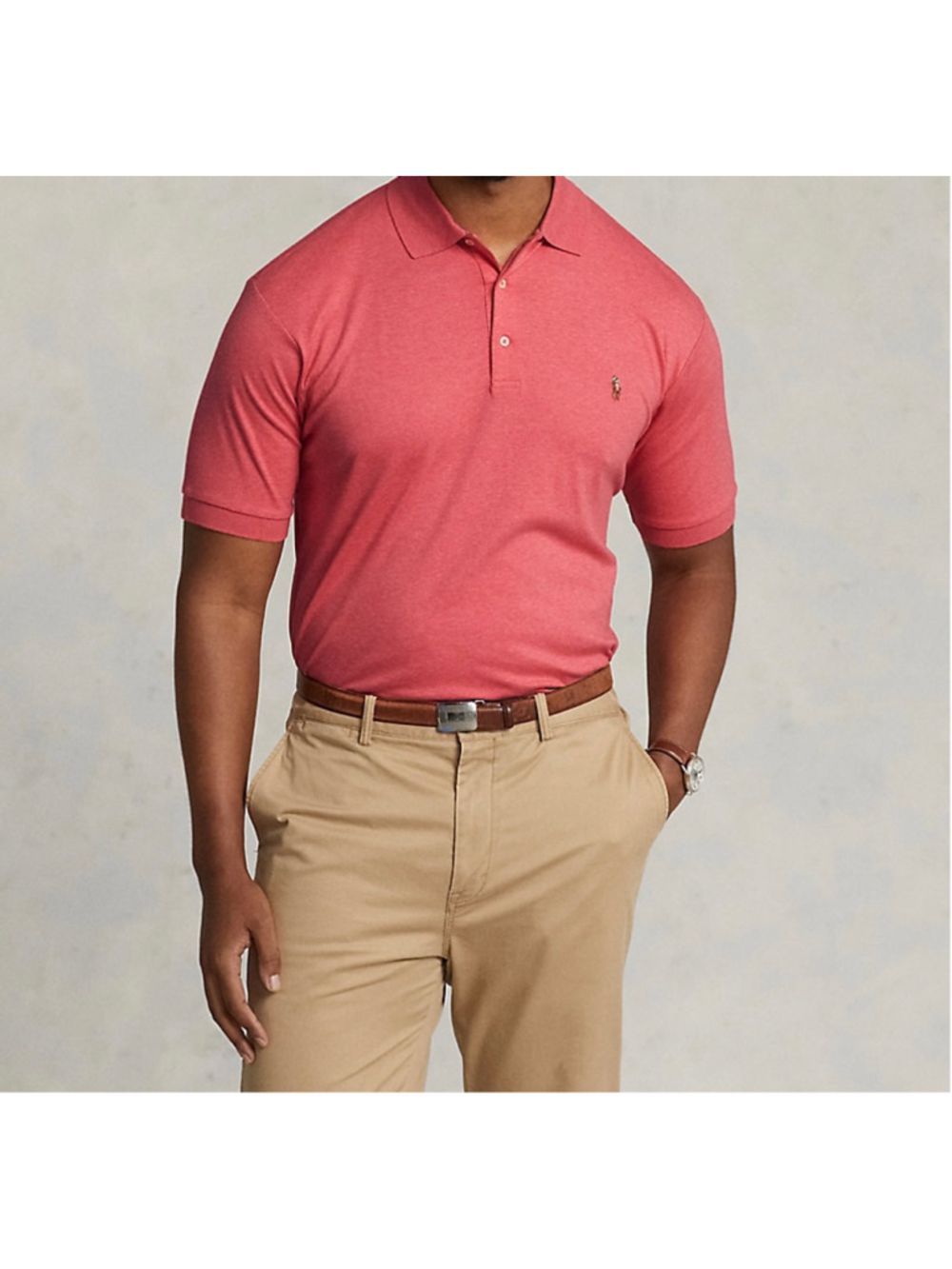 Polo Ralph lauren Soft Cotton Polo Shirt Highland Rose Heather men’s XL
